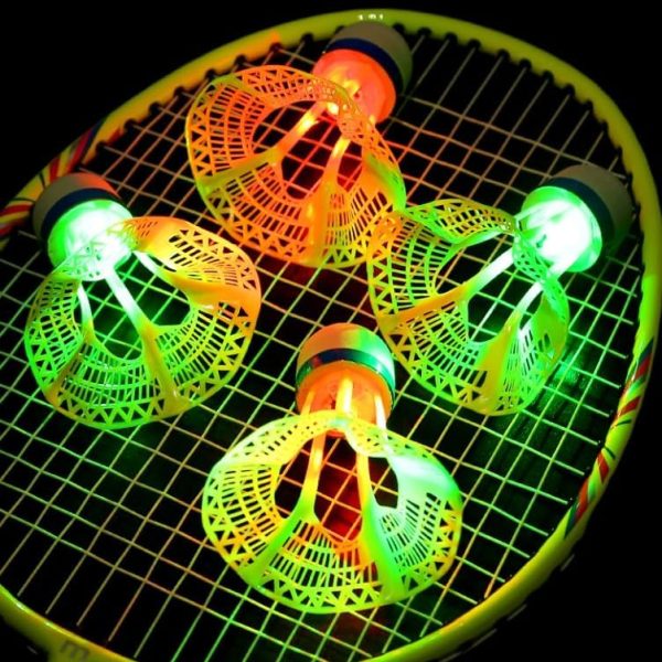 Glow-in-the-Dark Wind-Resistant Shuttlecocks