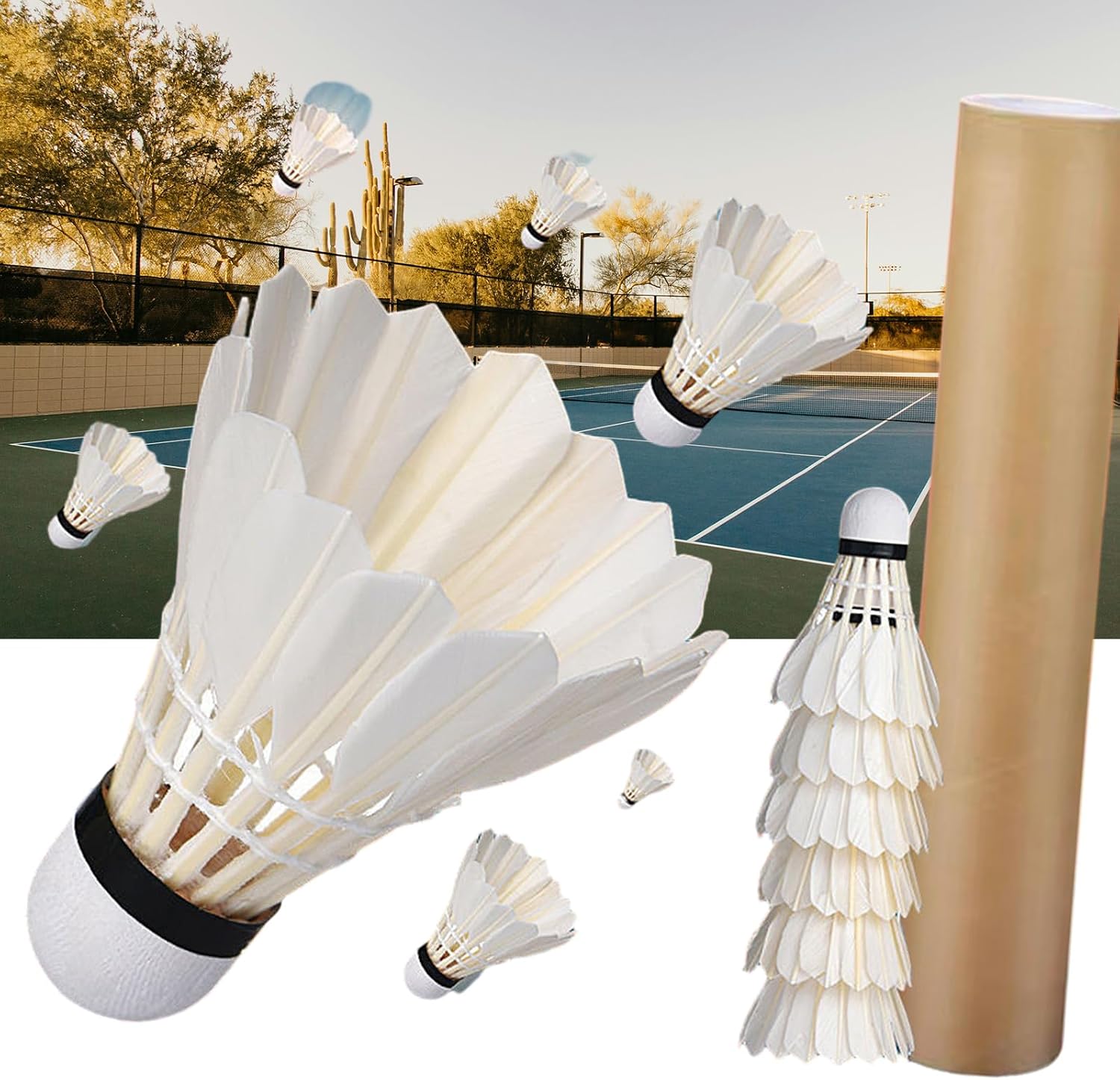 12-Pack High-Speed Training Shuttlecocks - Image 2