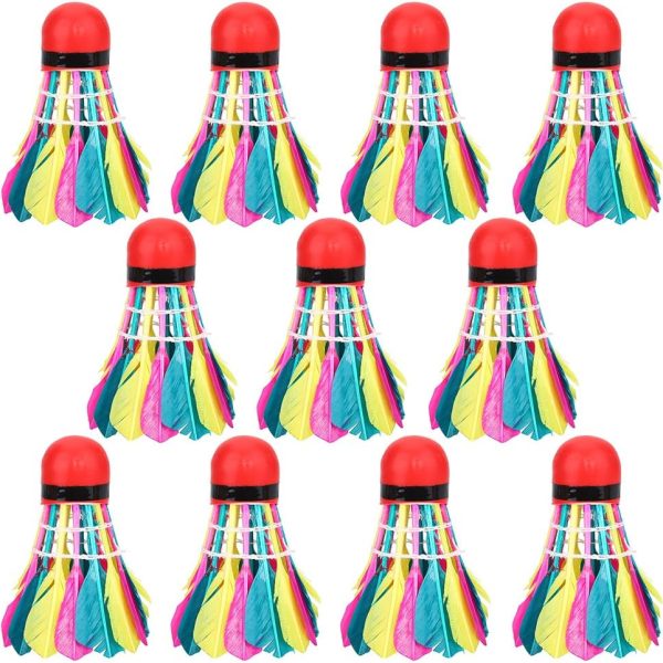 11-Pack Colorful Shuttlecocks